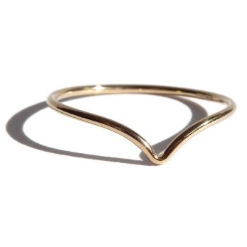 Gnoes | Ring met V gold filled