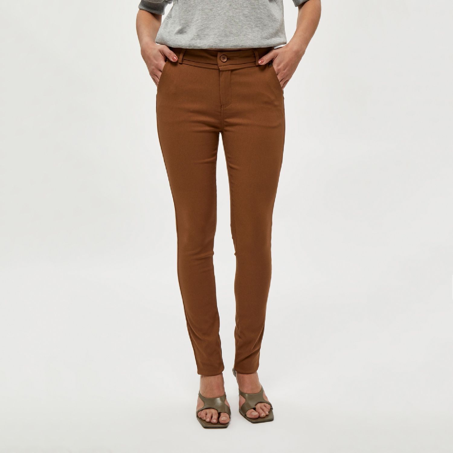 Long Walnut Brown Carma Pants | Minus