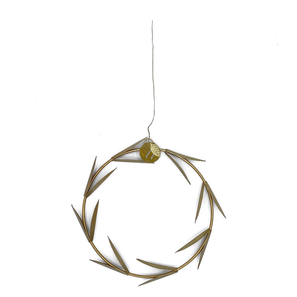 Krans mistletoe | Goud messing