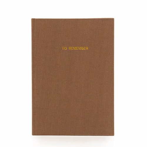 Cacao Notebook L Washed Linen | Monk&Anna