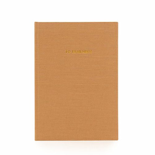 Olive Notebook L Washed Linen | Monk&Anna
