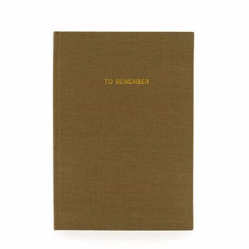 Olive Notebook L Washed Linen | Monk&Anna