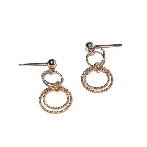 Earrings connected rings | Gnoes