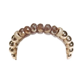 Flexring brown Kristal gold filled 3mm | Gnoes