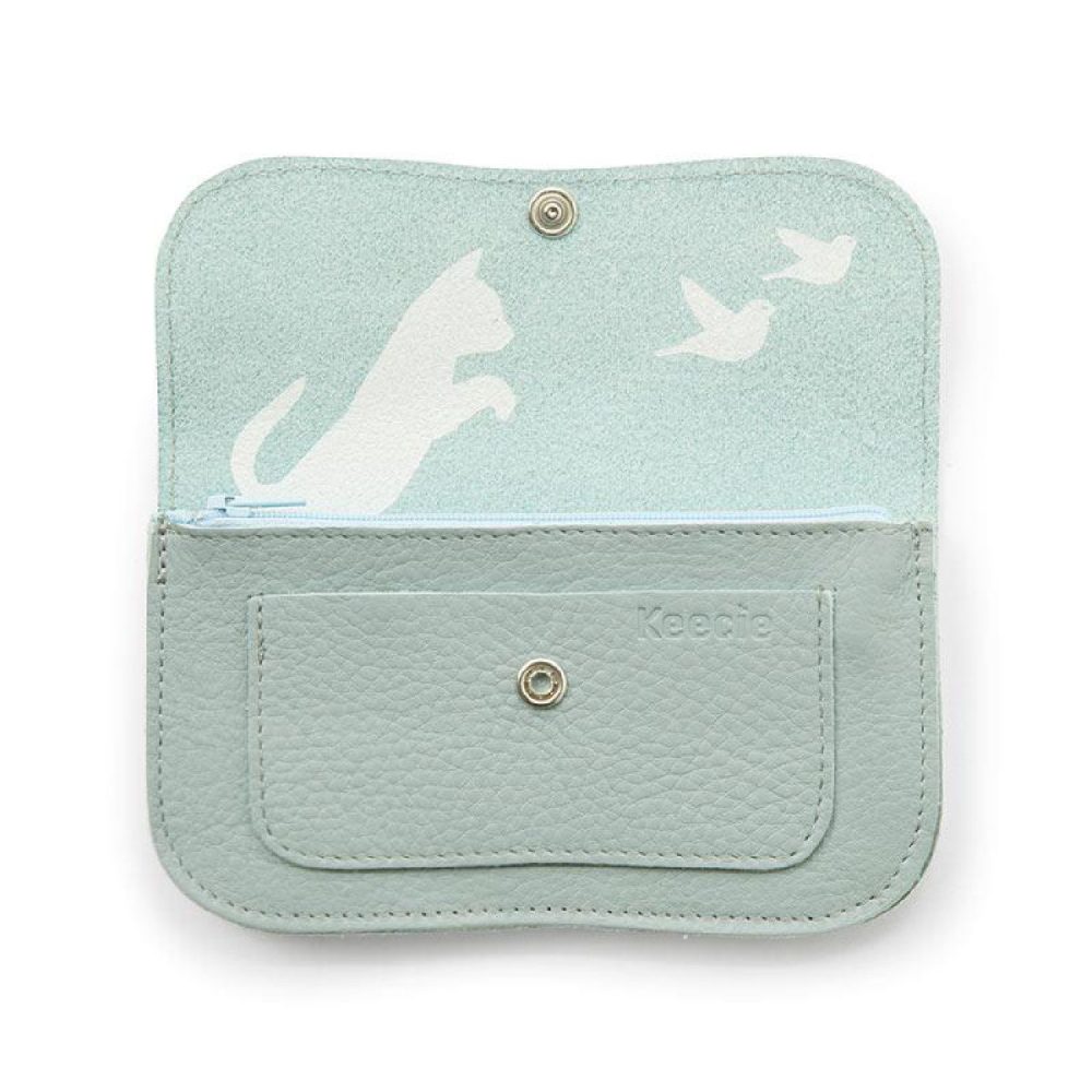 Cat Chase Portemonnee Dusty Green | Keecie