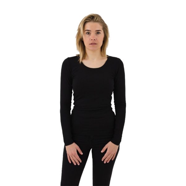 Longsleeve Zwart | Royal Bamboo - Afbeelding 2