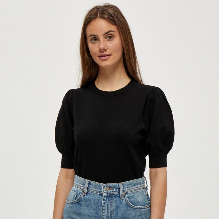 Liva Knit Tee Black | Minus