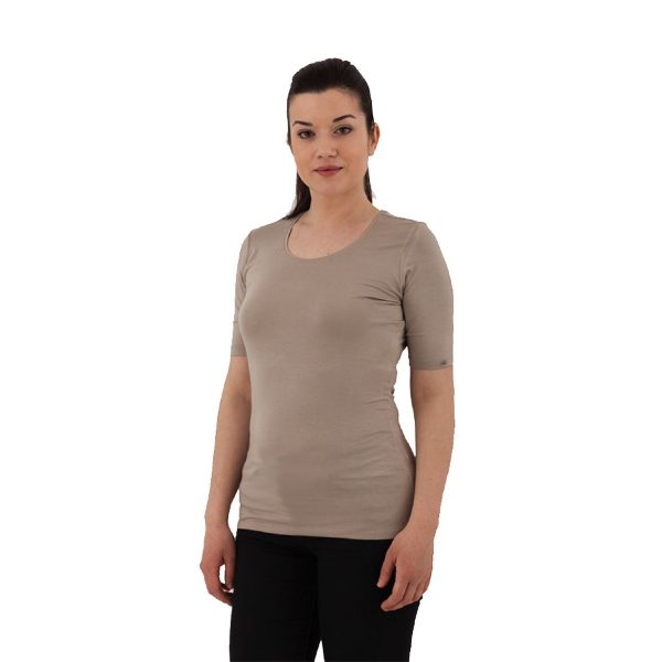 Shortsleeve Taupe | Royal Bamboo - Afbeelding 3