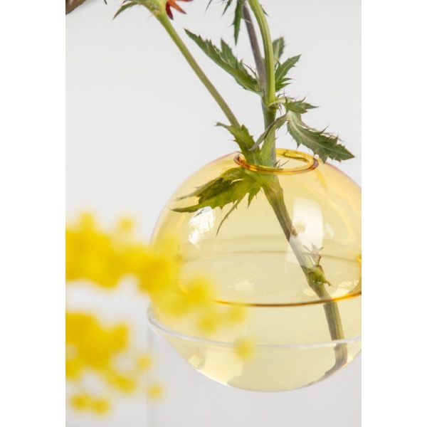 Standing Flower Bubble Low Tube Yellow | Studio About