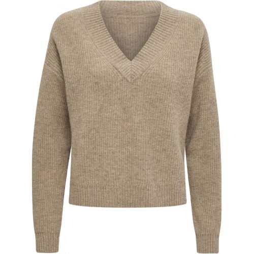 Maisie V Neck Pullover Nomad Sand Melange | Minus