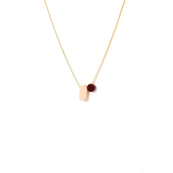Blush and Bordeaux Soft Necklace | TURINA