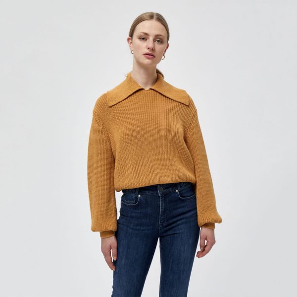 Mineral Yellow Melange Milu Knit Pullover | Minus