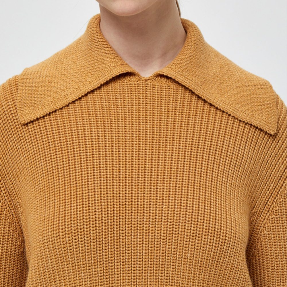Mineral Yellow Melange Milu Knit Pullover | Minus