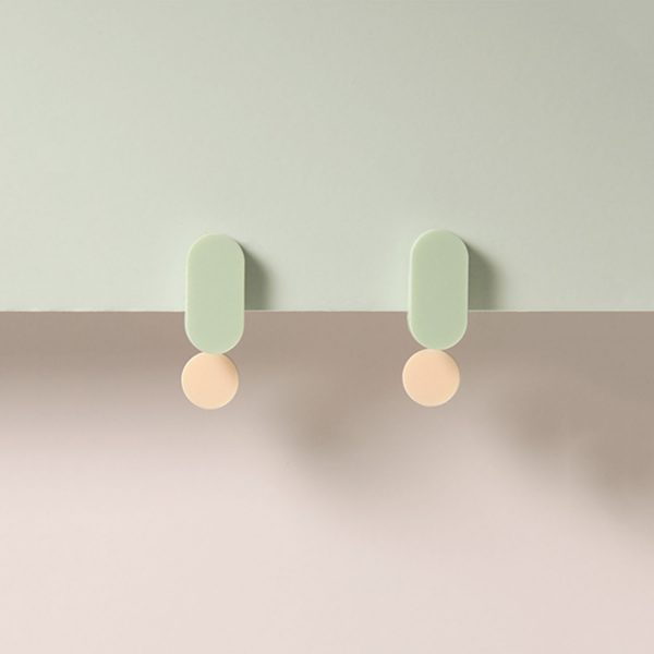 Blush and Pistache Earring Soft | TURINA