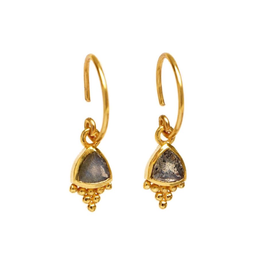 Earring hanging labradorite | Muja Juma