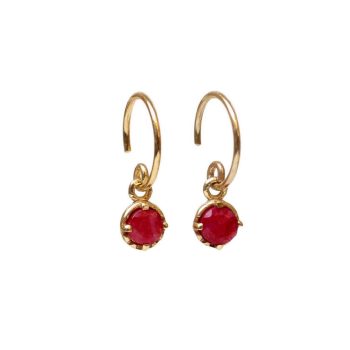 Earring hanging Ruby | Muja Juma