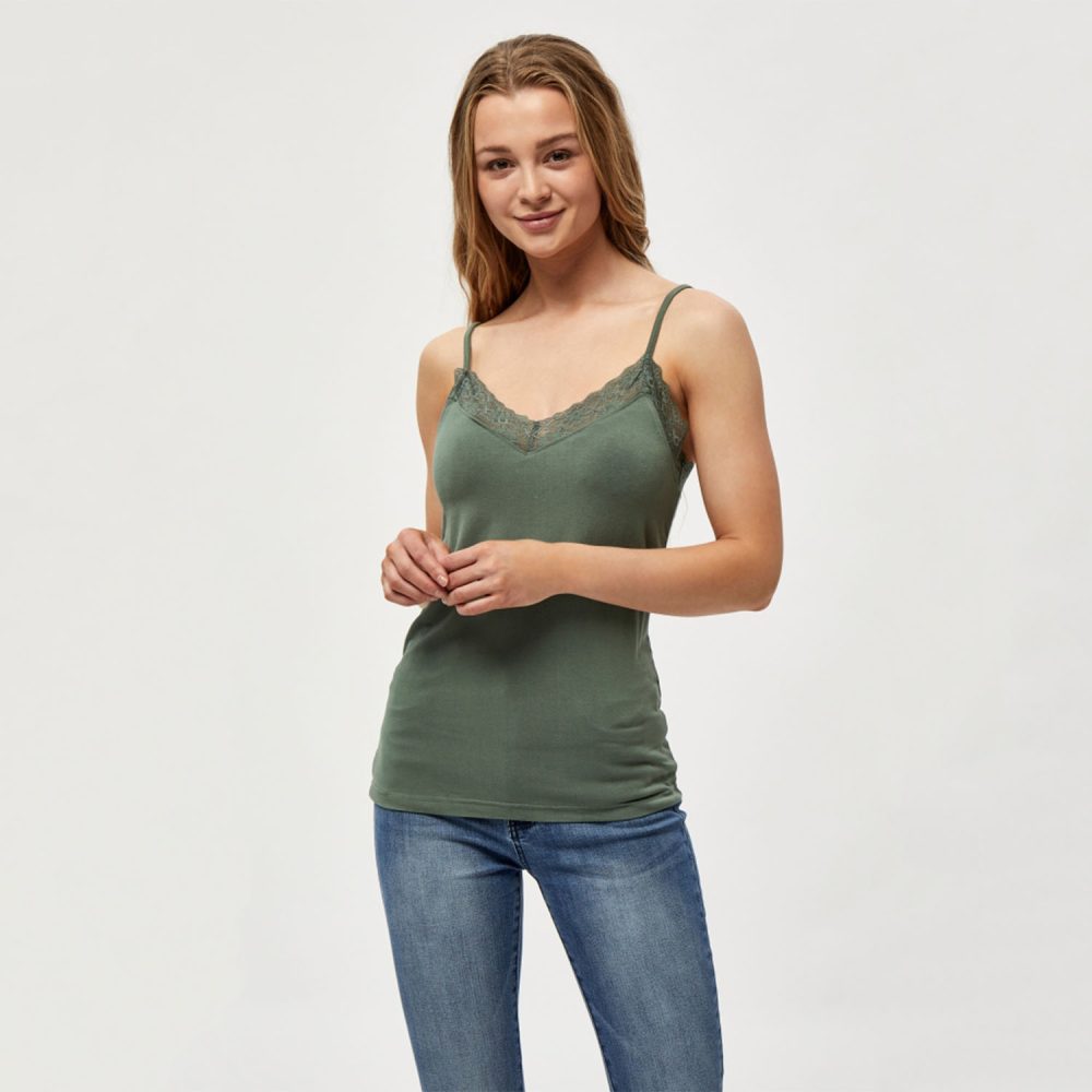 Laurel Wreath Green Rosalinda Top | Peppercorn