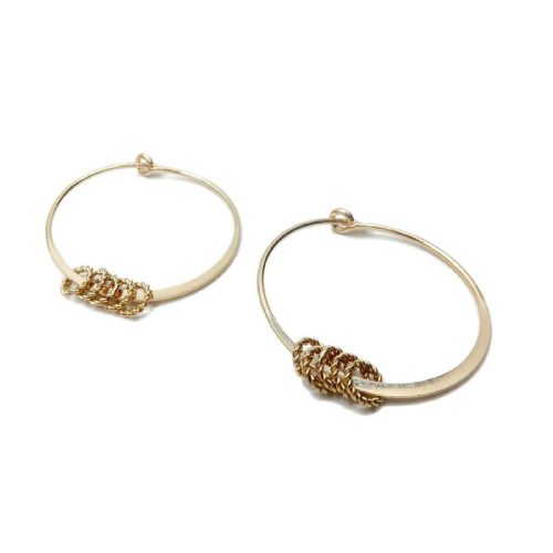 Earrings Misc 4 mm twisted rings | Gnoes
