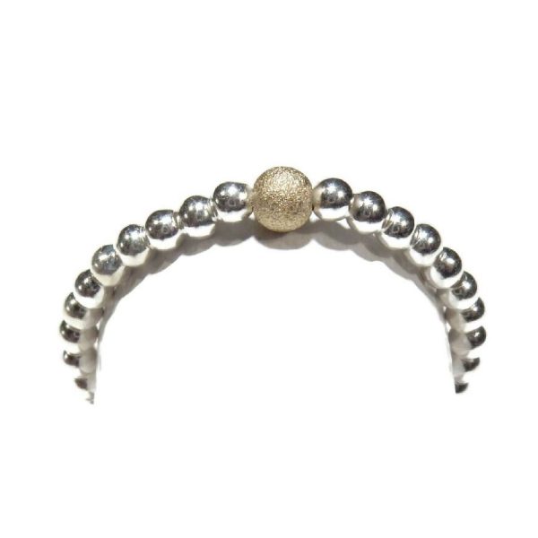 Flexring silver dusted gold bead 2mm | Gnoes
