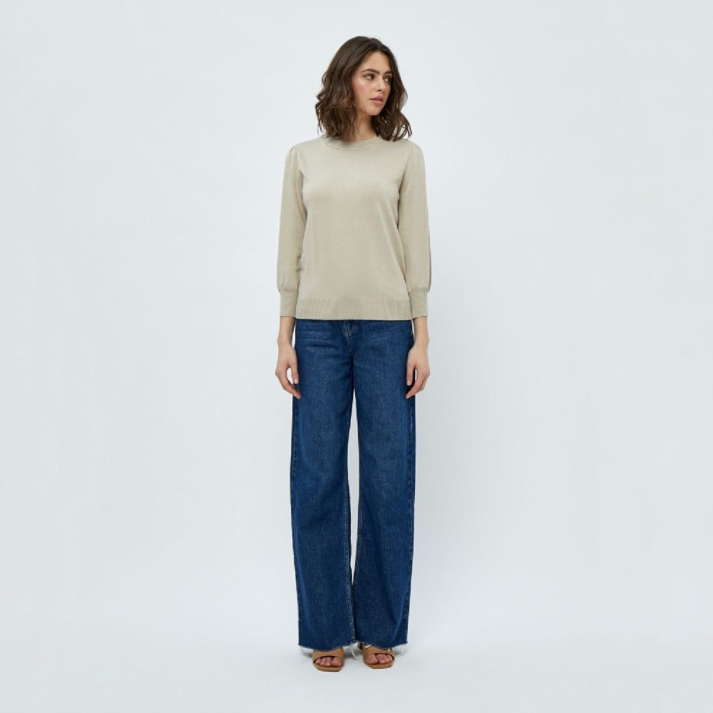 Feather Gray Mersin knit tee Melange | Minus