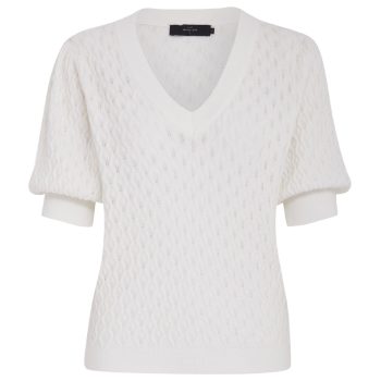 Rosalia Puff Sleeve Tee Cloud Dancer | Peppercorn