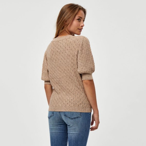 Rosalia Puff Sleeve Tee | Peppercorn