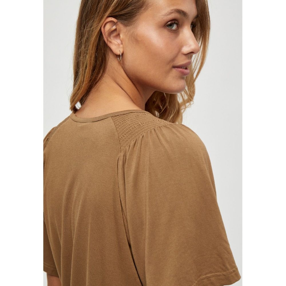 Rosalinda Smock Tee Brown I Peppercorn