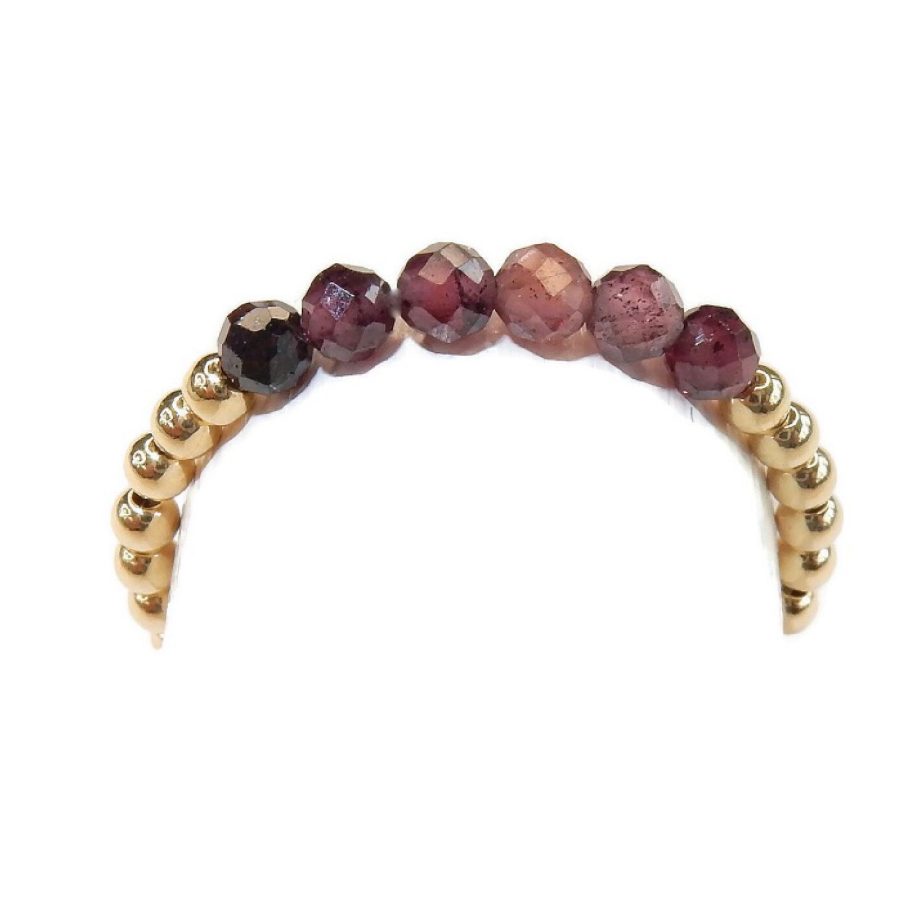 Flexring Garnet Goldfilled 2mm | Gnoes