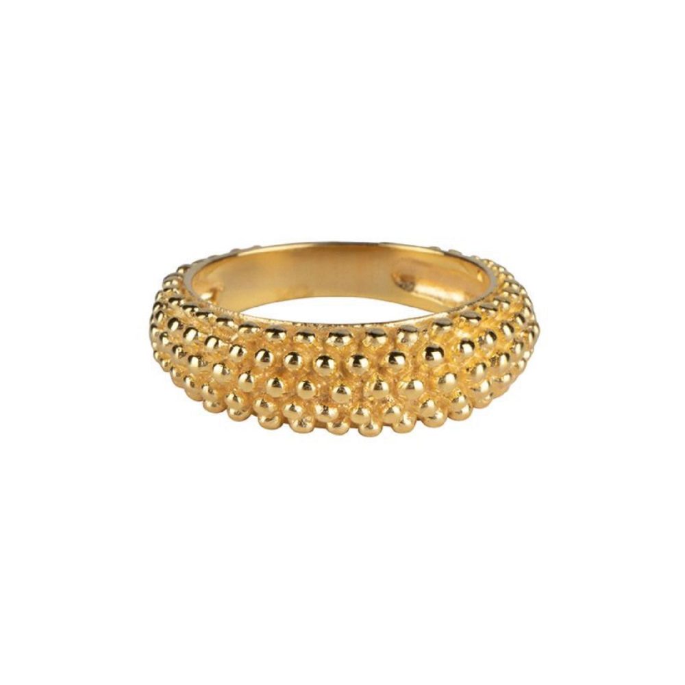 Dotted Ring Gold Plated | Betty Bogaers
