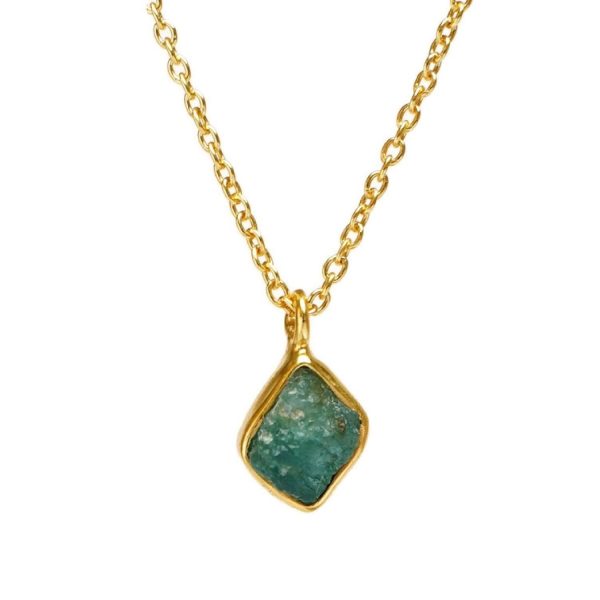 Emerald may-Birthstone necklace | Muja Juma