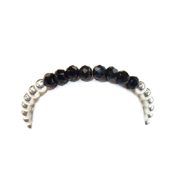 Flexring Black Spinel Silver 2mm | Gnoes