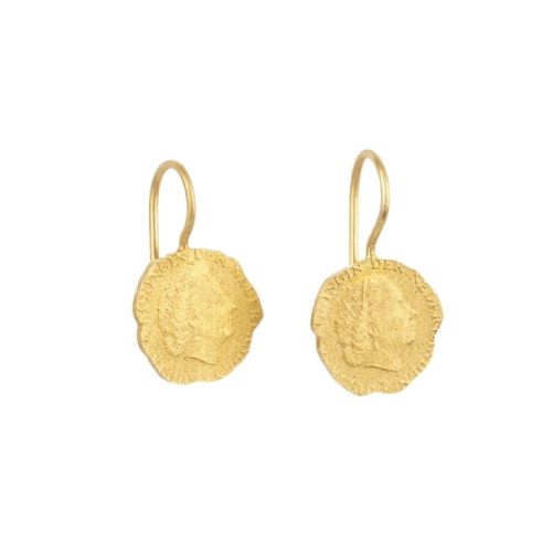Ten Cent Earring Gold Plated | Betty Bogaers