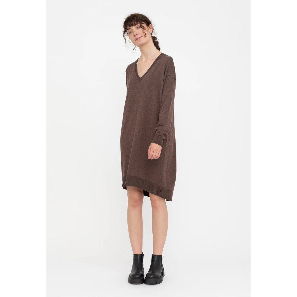 Lea V-Neck Dress Shopping Bag Melange | Soft Rebels