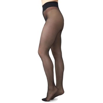 Malva Ladder Resistent Tights Black | Swedish Stockings