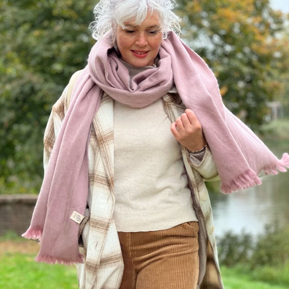 Lilac Rose Brushed Solid | Bufandy