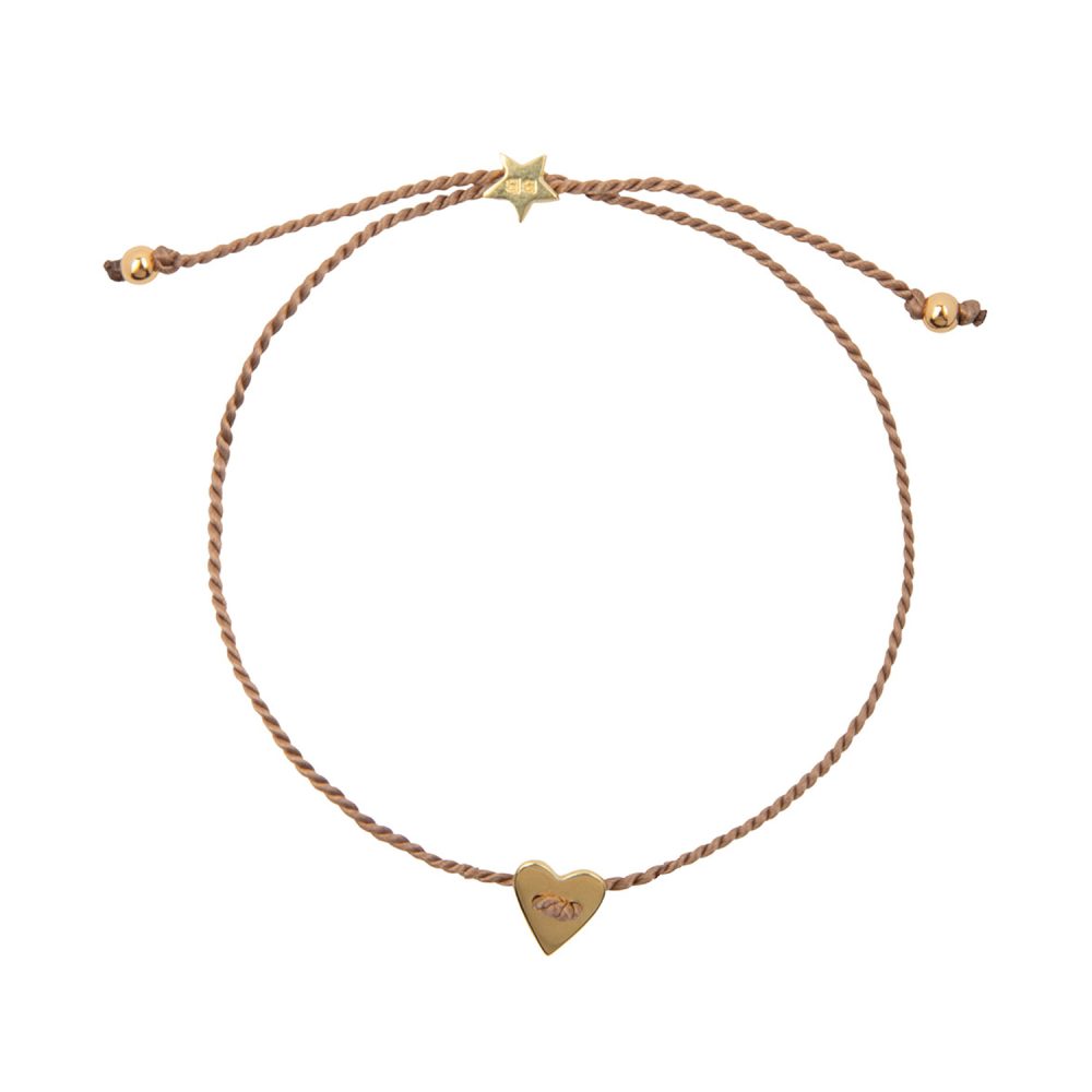 Resin Heart Bracelet Gold Plated | Betty Bogaers