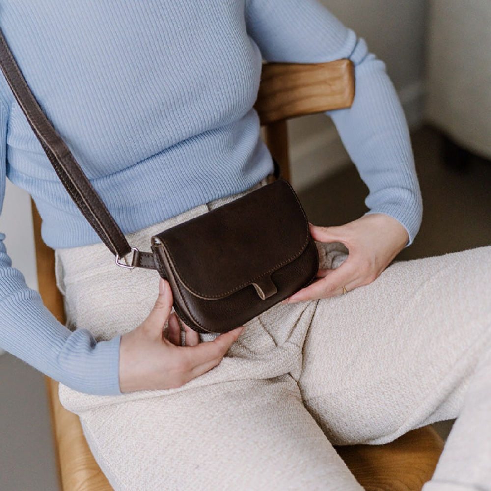 Crossbody Little Fox Dark Brown | Keecie