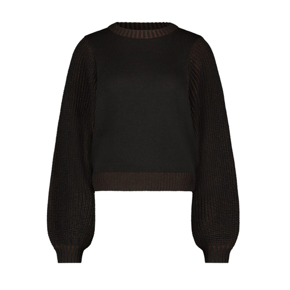 Ulla Knitted Pull Black Melee | Another Label