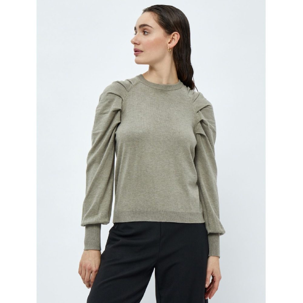 Scarlet Knit Pullover Wood Smoke | Minus