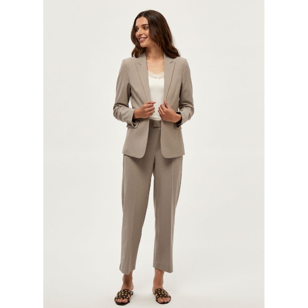 Diana Blazer Crokery Beige I Peppercorn