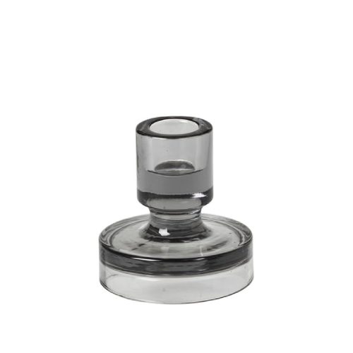 Petra Smoked Pearl Laag Kandelaar | Broste Copenhagen