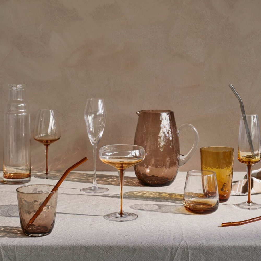 Wijnglas - Amber glaswerk | Broste Copenhagen