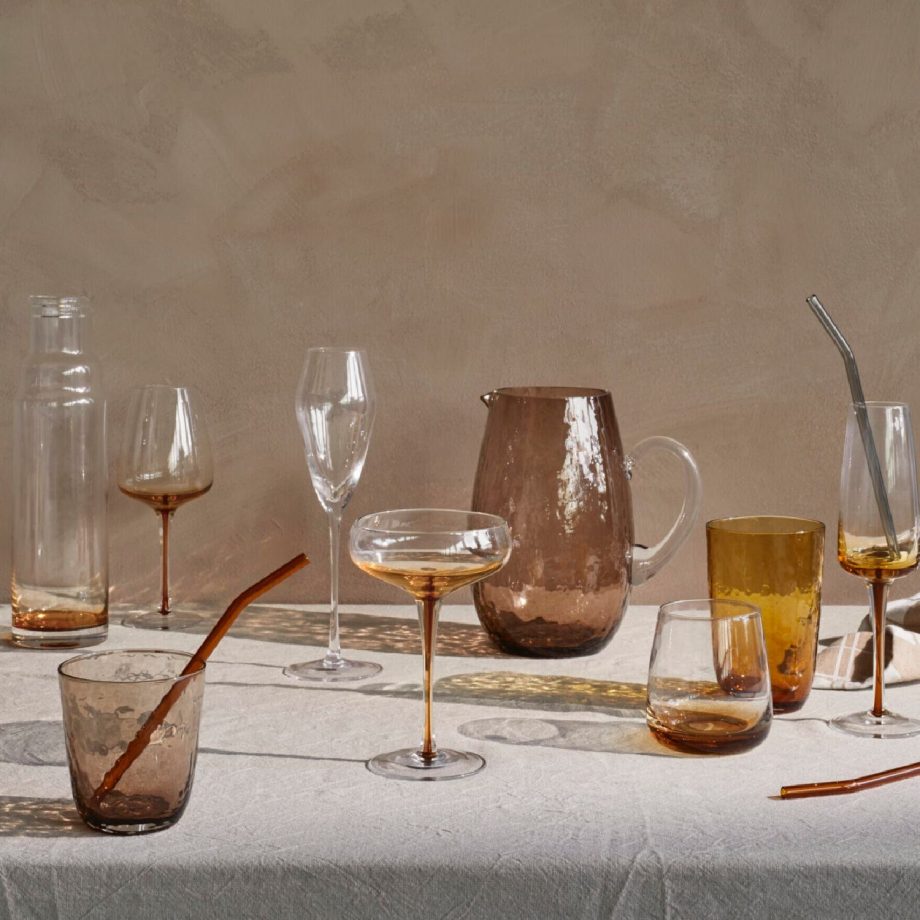 Wijnglas - Amber glaswerk | Broste Copenhagen