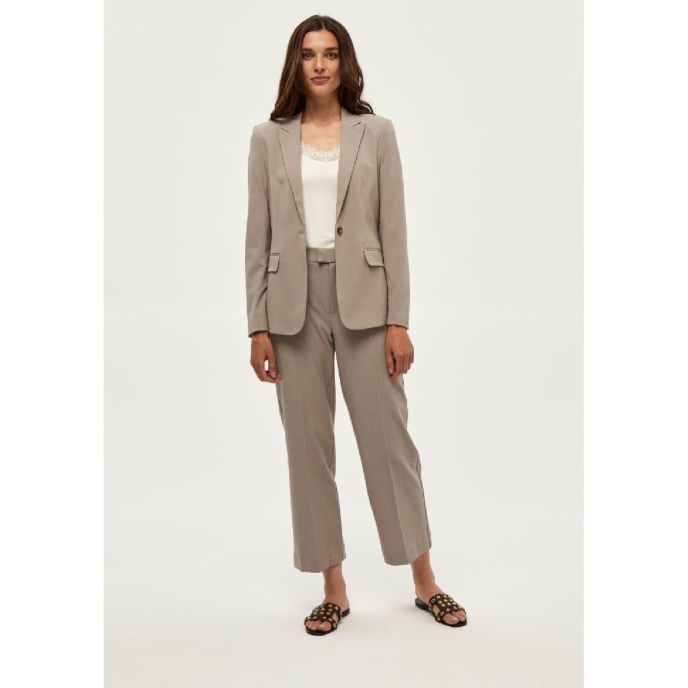 Diana Pants Crokery Beige I Peppercorn