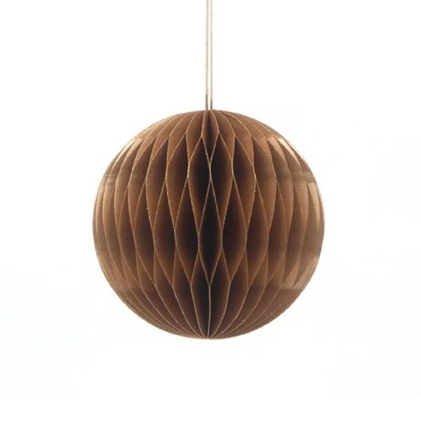 Gold-Honeycomb ornament bol | Only Natural