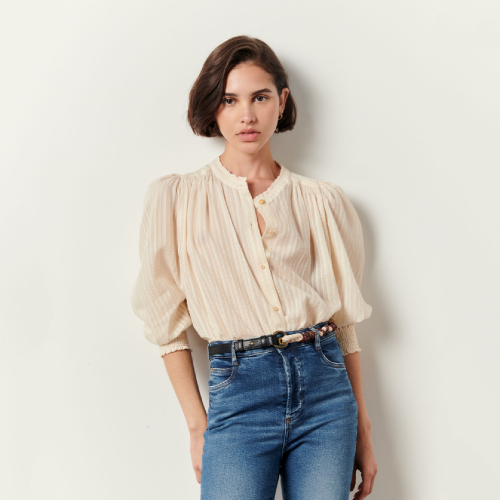 Amalia Blouse Fleur de sel | Sessùn