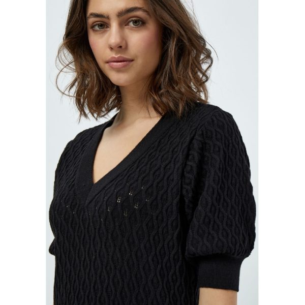 Rosalia Puff Sleeve black | Peppercorn