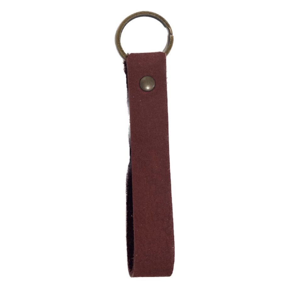 Sleutelhanger Rundleer Wine Red | Kram Kram