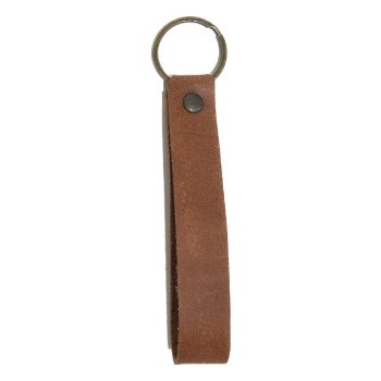 Sleutelhanger Rundleer Cognac | Kram Kram