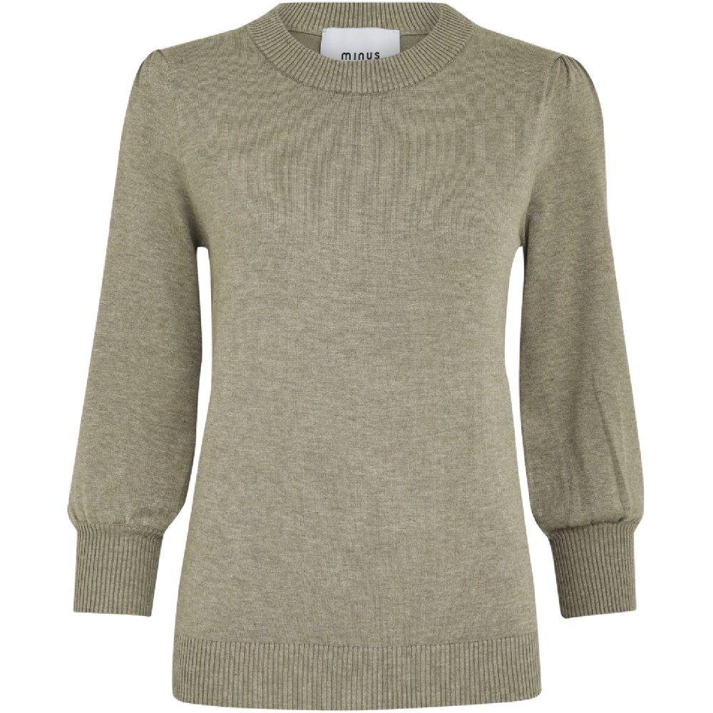 Mersin Knit Tee Wood Smoke Melange | Minus